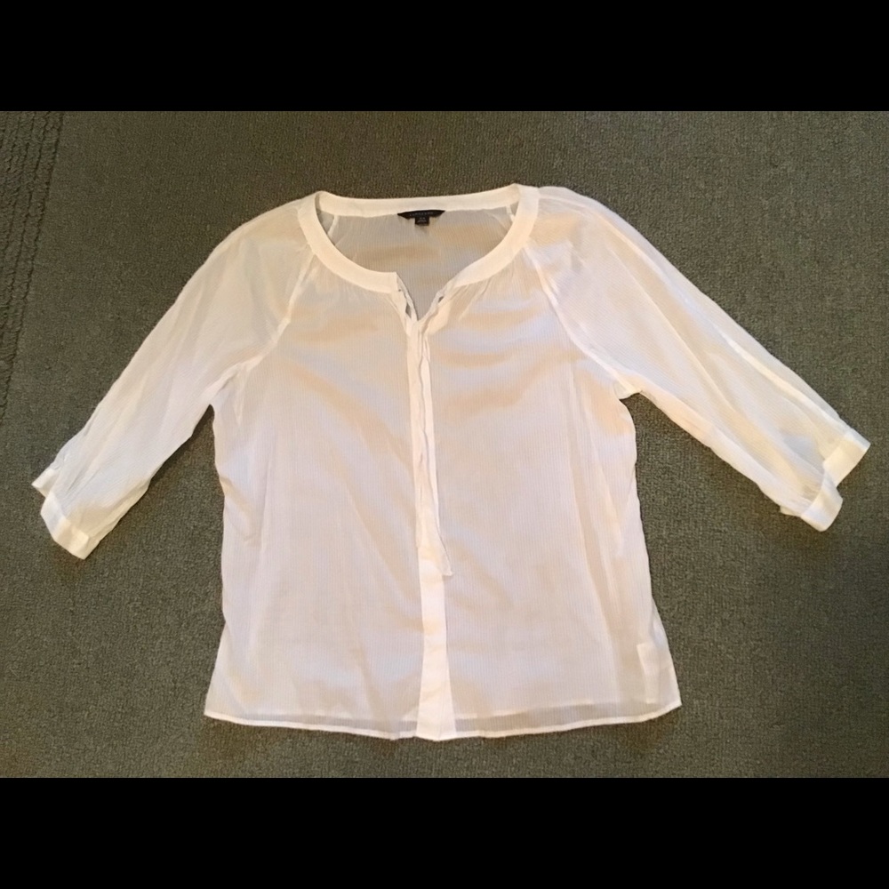 Land’s End White Blouse